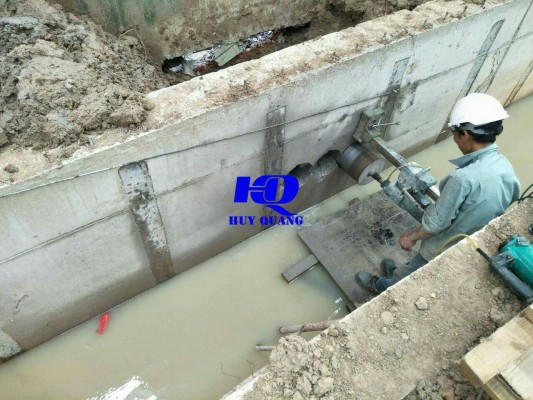 Khoan cắt bê tông tại Dĩ An, từ khảo sát kết cấu đến bàn giao mặt bằng