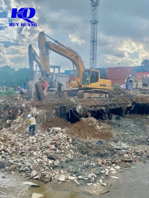 Tháo dỡ nhà cũ tại Bến Cát kèm thu mua vật tư thu hồi